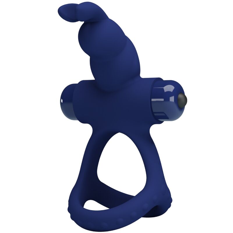 PRETTY LOVE - LUCHITO ANEL VIBRANTE DUPLO COELHO AZUL 1 Pretty love - luchito anel vibrante duplo coelho azul