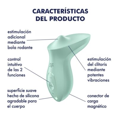 Satisfyer - exciterrr vibrador lay-on clitoris mint satisfyer vibrator caliente. Pt