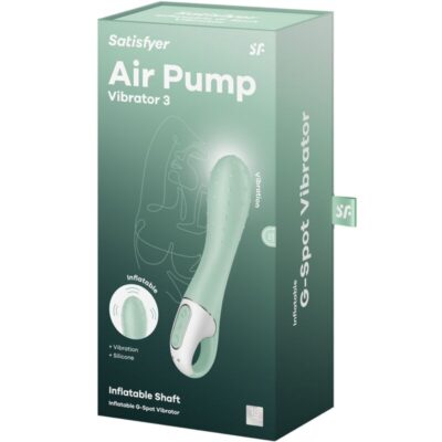 Satisfyer - air pump vibrator 3 ponto g inflável menta satisfyer vibrator caliente. Pt