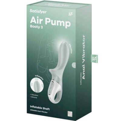 Satisfyer - air pump booty 3 vibrador anal inflável greygreen satisfyer vibrator caliente. Pt
