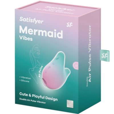 Satisfyer - mermaid vibes estimulador e vibrador menta e rosa satisfyer air pulse caliente. Pt