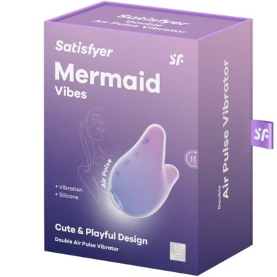 Satisfyer - mermaid vibes estimulador e vibrador violeta e rosa satisfyer air pulse caliente. Pt