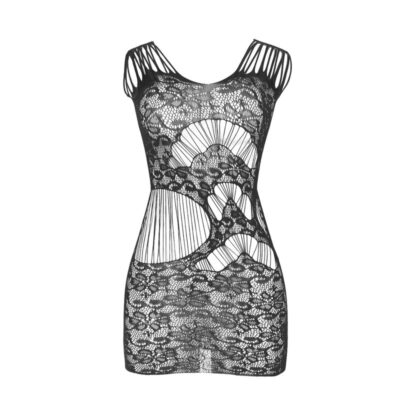 Subblime - 951771 vestido longo com costas abertas com rede de arrasto preto tamanho único subblime dresses caliente. Pt
