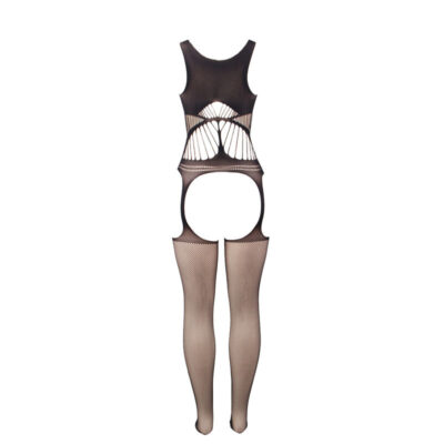 Subblime - 951900 bodystocking sem fundo de rede com copa e ombros abertos preto tamanho único subblime bodystockings caliente. Pt