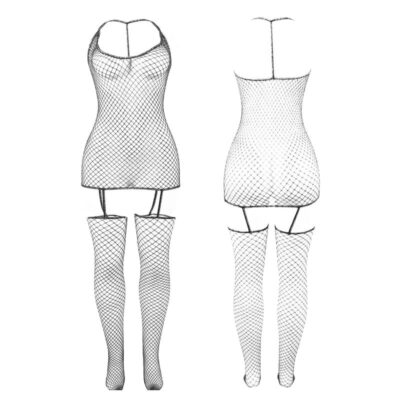 Subblime - 951955 bodystocking de rede arrasto brilhante tamanho único subblime bodystockings caliente. Pt
