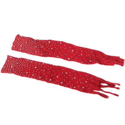 Subblime - 952181 bodystocking de rede com luvas e diamantes vermelho tamanho único subblime bodystockings caliente. Pt