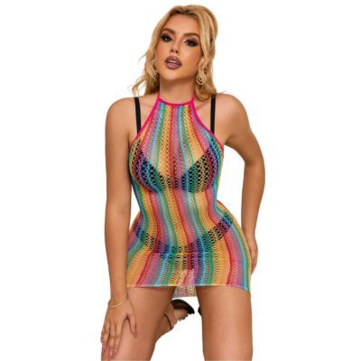 Subblime - 952341 vestido rainbow fishnet tamanho único subblime dresses caliente. Pt