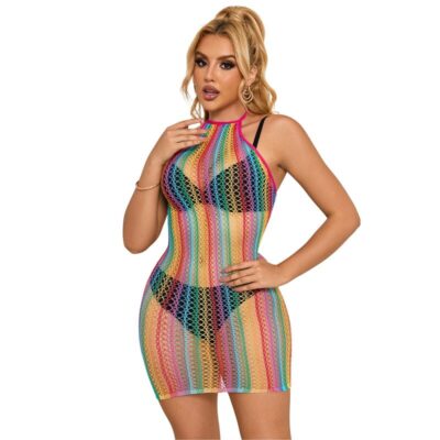 Subblime - 952341 vestido rainbow fishnet tamanho único subblime dresses caliente. Pt