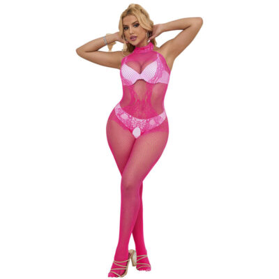 SUBBLIME - 952389 BODYSTOCKING SEM FUNDO DE REDE E RENDA COM GOLA ALTA ROSA TAMANHO ÚNICO 15 Subblime - 952389 bodystocking sem fundo de rede e renda com gola alta rosa tamanho único subblime bodystockings caliente. Pt
