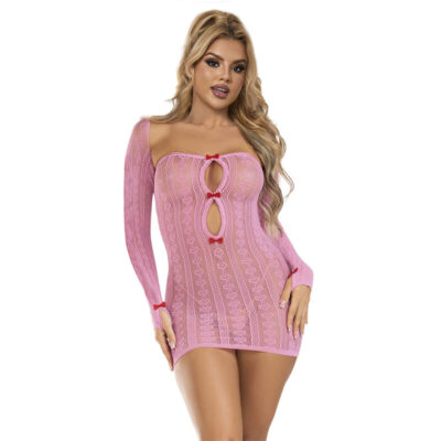 Subblime - 952471 vestido rosa em rede tamanho único subblime dresses caliente. Pt