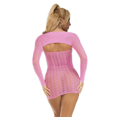 Alternative view of SUBBLIME - 952471 VESTIDO ROSA EM REDE TAMANHO ÚNICO