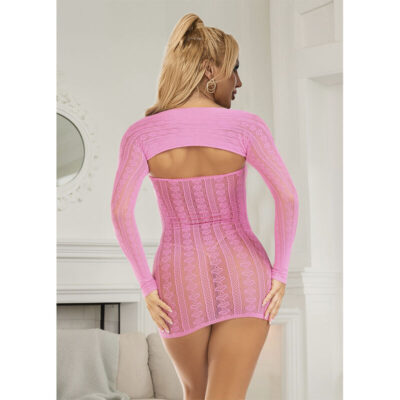 Subblime - 952471 vestido rosa em rede tamanho único subblime dresses caliente. Pt