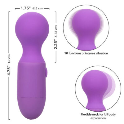 Calexotics - first time massageador recarregável 10 vibrações roxo calexotics caliente. Pt