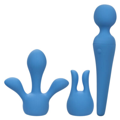 Alternative view of CALEXOTICS - COUTURE KIT VIBRADOR WAND 10 VIBRAÇÕES AZUL