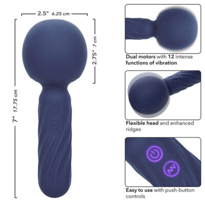 Calexotics - charisma seduction massager 12 funções 17,75 cm x 6,25 cm roxo calexotics caliente. Pt