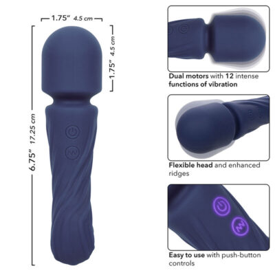 Calexotics - charisma allure massager dual motors 12 funções 17,25 cm x 4,5 cm roxo calexotics caliente. Pt