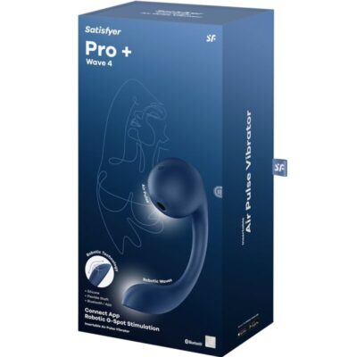 Satisfyer - pro+ wave 4 g-spot & air pulse stimulator aplicativo gratuito azul escuro satisfyer air pulse caliente. Pt