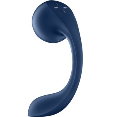Alternative view of SATISFYER - PRO+ WAVE 4 ESTIMULADOR DE PONTO G E AIR PULSE APLICATIVO GRATUITO AZUL ESCURO