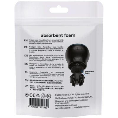Kiiroo - espuma absorvente power blow pacote com 5 kiiroo caliente. Pt
