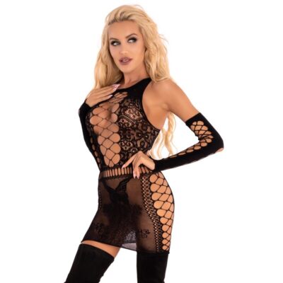 Alternative view of livco corsetti fashion - marlamina xg030 chemisa + luvas pretas s/l