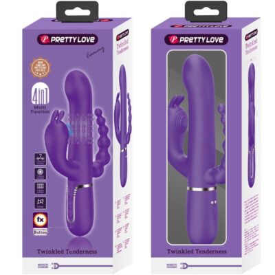 Pretty love - cammy triplo vibrador multifunção 4 em 1 roxo pretty love flirtation caliente. Pt
