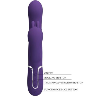 Pretty love - cammy triplo vibrador multifunção 4 em 1 roxo pretty love flirtation caliente. Pt