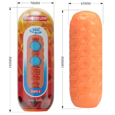 Pretty love - twin balls masturbador masculino laranja pretty love flirtation caliente. Pt