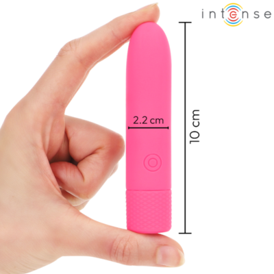 Intense - symone usb recarregável vibratória bullet 8 vibrações rosa 10 x 2,2 cm intense fun caliente. Pt