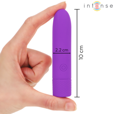 Intense - symone usb recarregável vibratória bullet 8 vibrações roxo 10 x 2,2 cm intense fun caliente. Pt