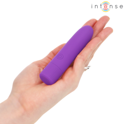 Intense - symone usb recarregável vibratória bullet 8 vibrações roxo 10 x 2,2 cm intense fun caliente. Pt