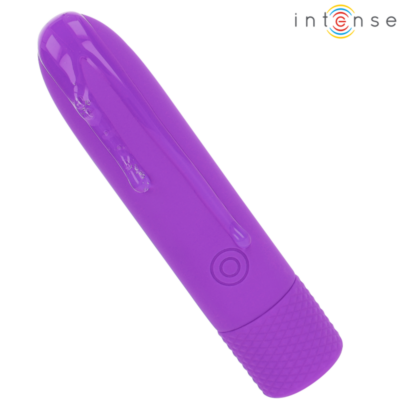 Intense - symone usb recarregável vibratória bullet 8 vibrações roxo 10 x 2,2 cm intense fun caliente. Pt