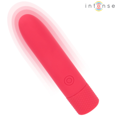 Intense - symone usb recarregável vibratória bullet 8 vibrações vermelho 10 x 2,2 cm intense fun caliente. Pt