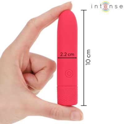 Intense - symone usb recarregável vibratória bullet 8 vibrações vermelho 10 x 2,2 cm intense fun caliente. Pt