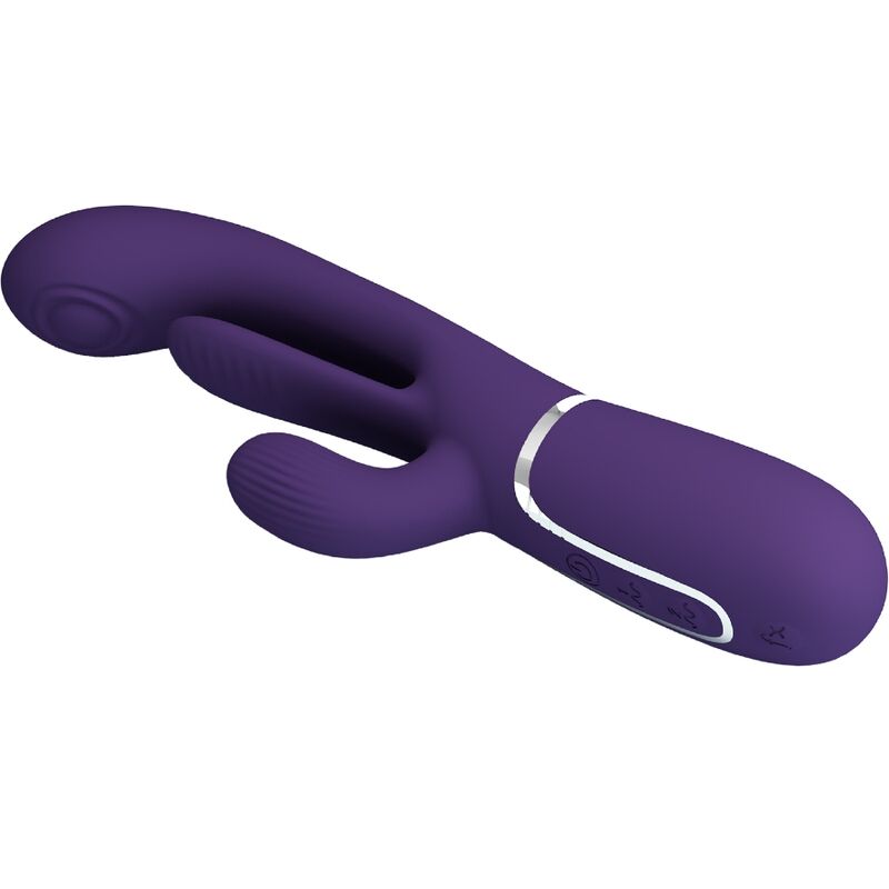 PRETTY LOVE - SHANIA TRIPLE RABBIT VIBRADOR MULTIFUNCIONAL ROXO 5 Pretty love - shania triple rabbit vibrador multifuncional roxo - image 5