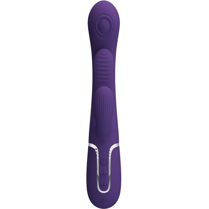 PRETTY LOVE - SHANIA TRIPLE RABBIT VIBRADOR MULTIFUNCIONAL ROXO 3 Pretty love - shania triple rabbit vibrador multifuncional roxo - image 3