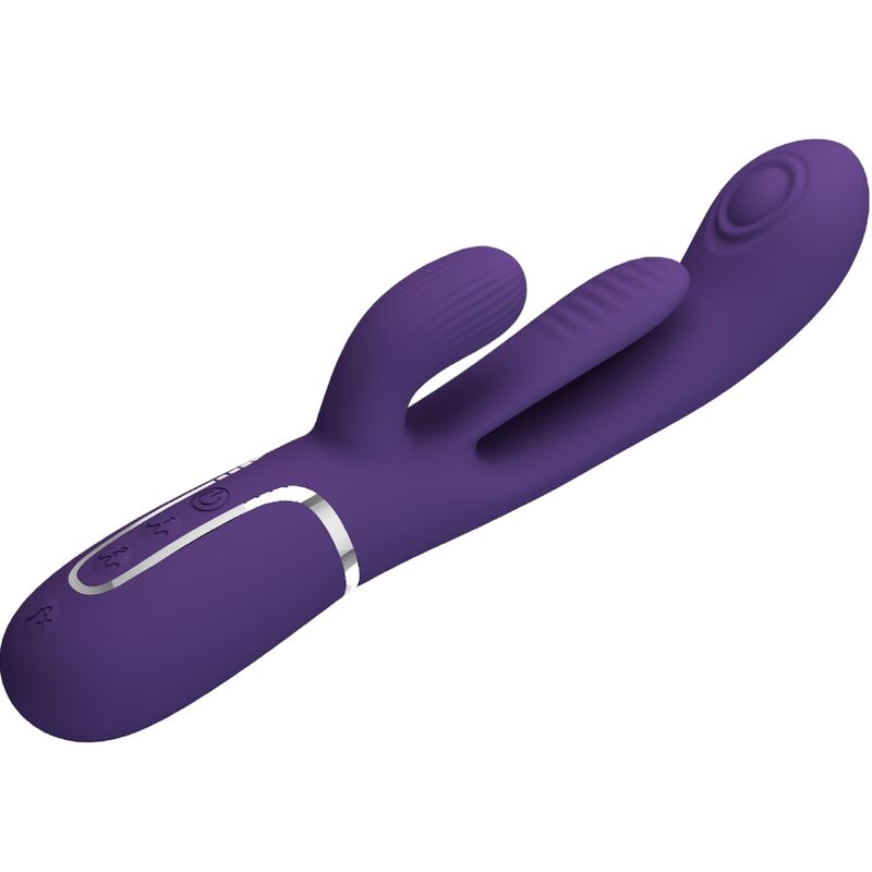 PRETTY LOVE - SHANIA TRIPLE RABBIT VIBRADOR MULTIFUNCIONAL ROXO 4 Pretty love - shania triple rabbit vibrador multifuncional roxo - image 4