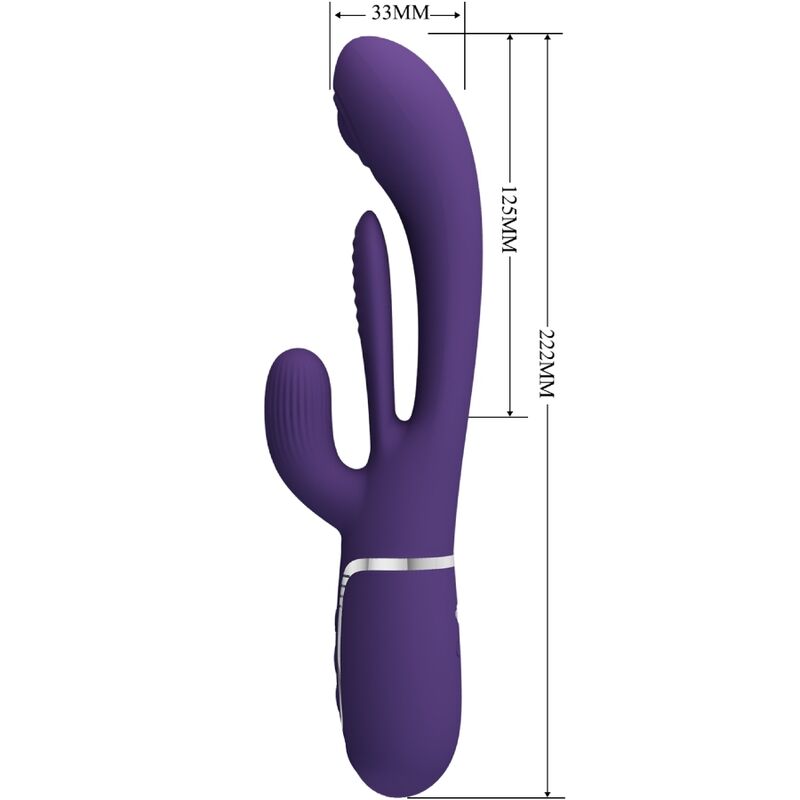 PRETTY LOVE - SHANIA TRIPLE RABBIT VIBRADOR MULTIFUNCIONAL ROXO 9 Pretty love - shania triple rabbit vibrador multifuncional roxo - image 9