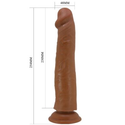 Pretty love - dildo realista sharife 25 cm marrom pretty love caliente. Pt