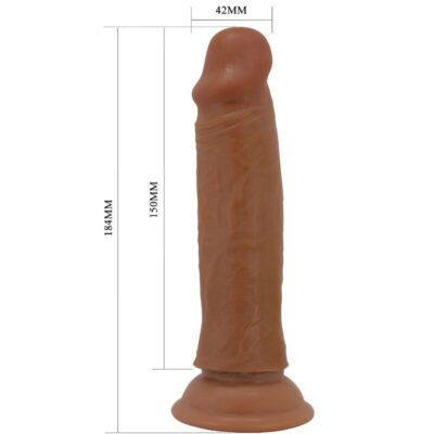 Pretty love - quentin dildo realista 18 cm marrom pretty love caliente. Pt
