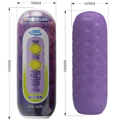Pretty love - masturbador masculino twin balls roxo pretty love caliente. Pt