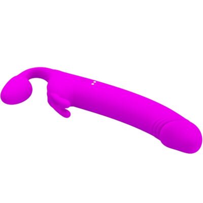 Pretty love - zanini strapless strap-on 10 vibrações roxo - image 3