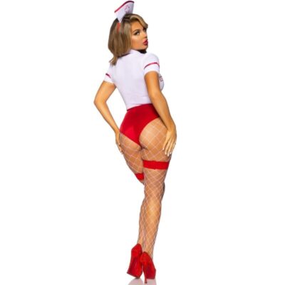 Leg avenue - fantasia de enfermeira sexy vermelho/branco m leg avenue costumes caliente. Pt