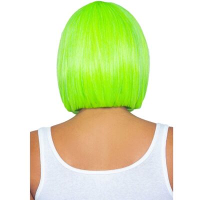 Alternative view of LEG AVENUE - PERUCA BOB FLUORESCENTE VERDE NEON