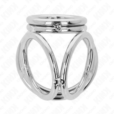 KINK - ANEL PARA PÊNIS DE METAL TRIPLO CROMADO 3,8 CM A 5 CM MODELO 1 8 Kink - anel para pênis de metal triplo cromado 3,8 cm a 5 cm modelo 1 kink ring power caliente. Pt