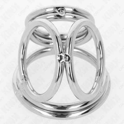 KINK - ANEL PARA PÊNIS DE METAL TRIPLO CROMADO 3,8 CM A 5 CM MODELO 1 9 Kink - anel para pênis de metal triplo cromado 3,8 cm a 5 cm modelo 1 kink ring power caliente. Pt