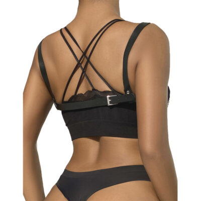 Subblime - 953713 punk bondage cinto metal fivela preto tamanho único subblime fetish caliente. Pt