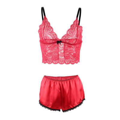 Subblime - 953904 camisola de seda e renda + calcinha vermelha l/xl subblime sets caliente. Pt