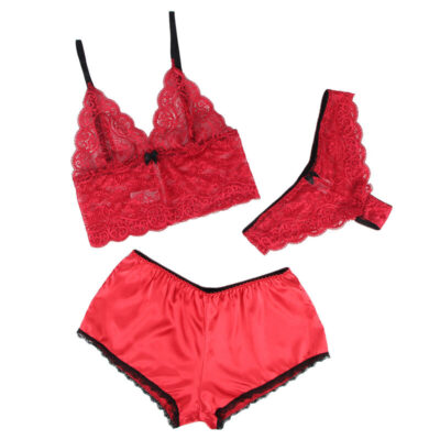 Subblime - 953904 camisola de seda e renda + calcinha vermelha l/xl subblime sets caliente. Pt