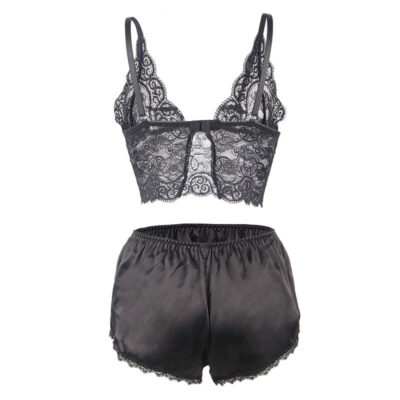 Subblime - 953928 camisola de seda e renda + calcinha preta l/xl subblime sets caliente. Pt