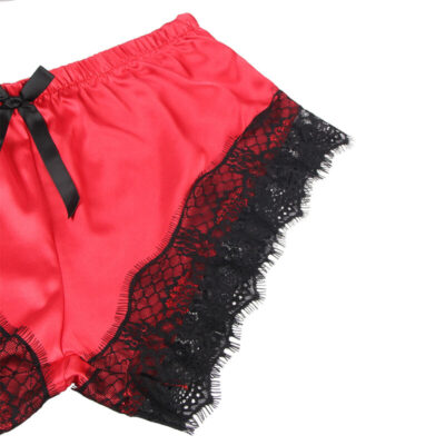 SUBBLIME - 953966 CAMISOLA DE SEDA CASUAL + CALÇA DE RENDA PRETA/VERMELHA L/XL 21 Subblime - 953966 camisola de seda casual + calça de renda preta/vermelha l/xl subblime sets caliente. Pt